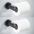 2-Pack Toilet Paper Holder for Mega Roll, Durable Stainless Steel Construction, Rust-Proof, Matte Black
