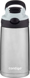 Contigo Kids Stainless Steel Water Bottle with Redesigned AUTOSPOUT Straw, 13 oz, Macaroon & Licorice