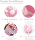 Princess Pink Balloon Arch Garland Kit-Macaron Pink Balloon Light Pink Balloon 124Pcs for Girl's Birthday,Baby Shower,Wine Party,Fiesta,Wedding,Christmas,Reception and Engagement.