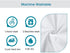 STONECREST Gusseted Pillow Protector - 1 PC, Zipper Premium Gusset Pillow Encasement Covers(400tc Dot Jacquard-Gusset, King)