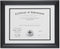 Lawrence Frames Dual Use 11 by 14-Inch Certificate Picture Frame with Double Bevel Cut Matting for 8.5 by 11-Inch Document, Black