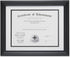 Lawrence Frames Dual Use 11 by 14-Inch Certificate Picture Frame with Double Bevel Cut Matting for 8.5 by 11-Inch Document, Black