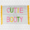 Cute Bath Mat for Bathrooms - Check Out Your Cutie Booty Funny Bath Mat, Thick Plush Cotton Absorbent Bath Mat, Bathroom Mats, Fun Bath Mats for Bathroom, Cute Blue Bathroom Rugs by The Happy Human Co