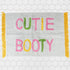 Cute Bath Mat for Bathrooms - Check Out Your Cutie Booty Funny Bath Mat, Thick Plush Cotton Absorbent Bath Mat, Bathroom Mats, Fun Bath Mats for Bathroom, Cute Blue Bathroom Rugs by The Happy Human Co