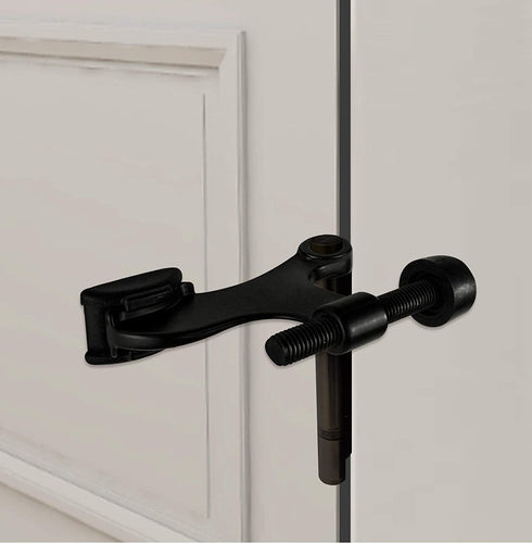 HOME MASTER HARDWARE 12 Pack Hinge Pin Door Stops Heavy Duty Adjustable Door Stopper Doorstop Matte Black