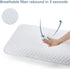 bedreamy Memory Foam Pillow, Soothing and Cooling Mattress Topper Ventilated Design Soft Flocking Pillow (King) (Queen)