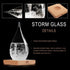 G GGPOWER Storm Glass Weather Forecast Desktop Fashion Creative Weather Station-Teardrop Weather Forecast Bottle-for Home and Office Decoration(XL)