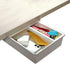 Under Desk Drawer Self Adhesive Hidden Under Desk Storage Drawers Desk Organizer Hanging Under Table Pencil Slide Out Holder Tray under Standing Desk Shelf