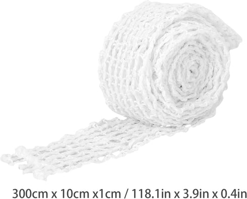 Cabilock 2pcs Meat Netting Roll Ham Sock Elastic Netting Meat Butcher Twine Net Meat Netting Roll (1m/3m Each 1pc)