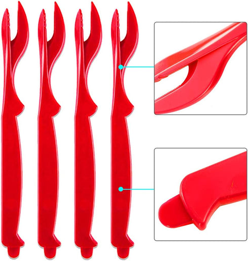 Crab Crackers and Tools - 4 Lobster Crackers, 4 Lobster Forks, 4 Seafood Forks, 4 Butter Cups, 4 Wooden Crab Mallets, 4 Lobster Bibs