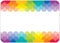 CTP Painted Palette Rainbow Scallops Labels/Name Tags, Set of 36, 3.5 x 2.5 Each (Creative Teaching Press 4821)