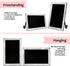TenXVI Designs 11"x17" Magnetic Chalkboard Sign - Remove Legs to Vertically or Horizontally Hang or Stand - Perfect for Kitchen Countertop, Tabletops, Weddings, Home Decor - White