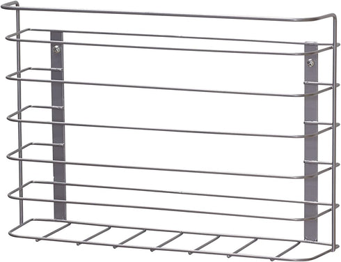 Household Essentials 1229-1 Tall Basket Door Mount Cabinet Organizer | Mounts to Solid Cabinet Doors or Walls
