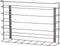 Household Essentials 1229-1 Tall Basket Door Mount Cabinet Organizer | Mounts to Solid Cabinet Doors or Walls