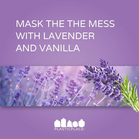 Plasticplace 4 Gallon Trash Bags ”‚ 0.7 Mil ”‚ Lavender and Soft Vanilla Scented Garbage Can Liners ”‚ 17" x 16" (200 Count)