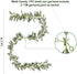 MULTI CANDY Artificial Flocked Lambs Ear Garland,Soft Faux Vine Greenery, Farmhouse Mantle Decor,DIY Home Decoration Vine
