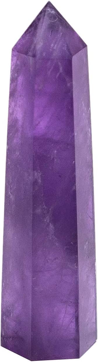 Luckeeper 4 PCS 2" Amethyst Crystals and Healing Stones