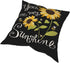 Randell Sunflower You are My Sunshine Throw Pillow Covers Set of 4 Decorative Pillow Cases for Sofa Bed Chair 18x18 Inch