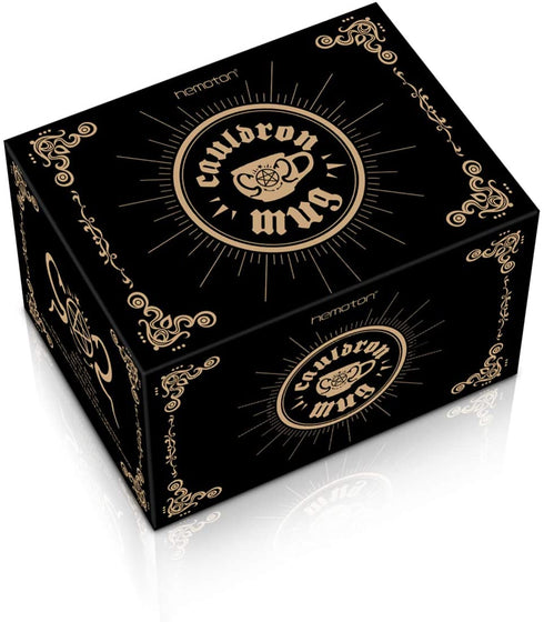 Hemoton Witch Cauldron Mug 3D Novelty Mug Gothic Tea Cup Porcelain Witch Coffee Mug Witchcraft Supplies/Novelty Halloween Christmas Gifts/Goth Cosplay Supplies