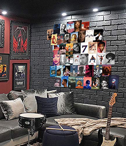 Album Cover Wall Collage Kit Aesthetic Pictures, Aesthetic Room Decor, Bedroom Decor for Teen Girls, Wall Collage Kit, VSCO Room Decor, Posters for Room Aesthetic, Collage Kit (4 x 6 in)