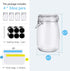 ESEOE Mason Jars - 4 Pack 34 OZ Airtight Hinged Lids Glass Container: Wide Mouth Kitchen Canisters with Label for Spice Canning Jelly Jam Candy Cookie Coffee, 4 Reusable Freezer Food Storage Bags