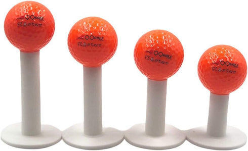 WRT-04N Golf Rubber Tee 4pcs with 4 Different Sizes Indoor Outdoor Simulator Home use (Golf Ball is not Including)