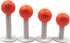 WRT-04N Golf Rubber Tee 4pcs with 4 Different Sizes Indoor Outdoor Simulator Home use (Golf Ball is not Including)