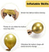 RUBFAC 92pcs Metallic Gold Balloons Chrome Gold Balloon Different Sizes 18 12 10 5 Inch Gold Latex Balloons for Birthday Party Graduation Baby Shower