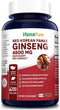 Red Korean Panax Ginseng 4,800mg 200 Veggie Caps (Non-GMO, Extract 12:1 & Gluten-Free)