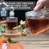 LINALL Bitters Bottle- Set of 2 Glass Dasher Bottle, Decorative Bottles with Zinc Alloy Dash Top for Cocktail,Great Bar Tool for Home Bar, Bartender, DSBT2 (2)