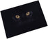 ChezMax Out Doormat Non-Slip Door Mat Waterproof Rugs Indoor Carpet Universal Welcome Mat Front Door Mud Absorbent for Floor Entrance Bath Kitchen Entryway Black Cat 16" X 23"