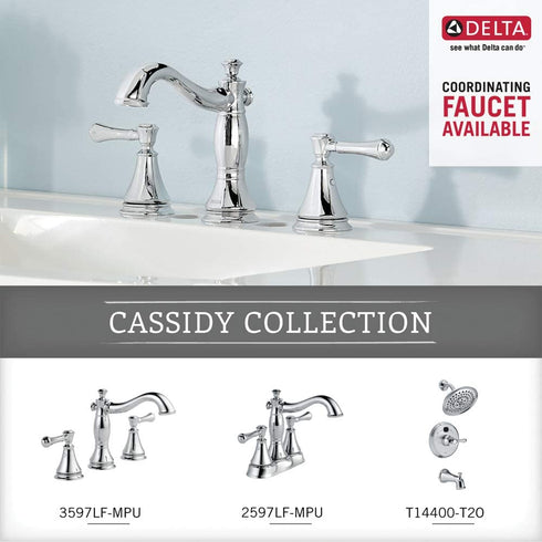 DELTA Cassidy Towel Ring, Chrome Hand Towel Holder, Bathroom Accessories, 79746 2.63 x 7 x 2.63 Inches