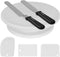 Kootek 11 Inch Rotating Cake Turntable with 2 Icing Spatula and 3 Icing Smoother, Revolving Cake Stand White Baking Cake Decorating Kits Supplies