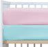 Crib Sheets Girl 2 Pack Set, Pink and Aqua Fitted Crib Sheets Set for Boys and Girls, Soft Baby Sheets for Crib? Size 28 x 52 inches, with 8 Inches Pocket, Fits Standard Crib & Toddler Mattress