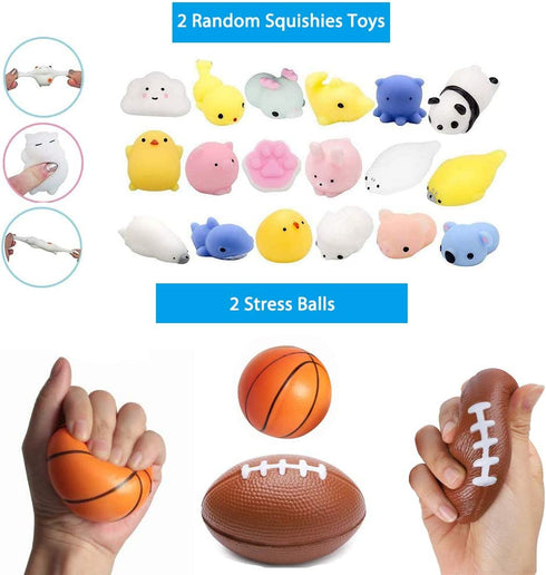 Fidget Toys Set, Sensory Toys for Adults Kids ADHD ADD Anxiety Autism, Stress Relief Toys for School Supplies Classroom Rewards, Birthday Party Favors, Carnival Prizes, Goody Bag Pi±ata Fillers