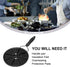KOBSAINF Iron Heat Diffuser Plate,Gas Stove Glass Cooktop Converter,Flame Guard Reduction Radiator,Evenly Conduction Cooker Heat Diffuser Plate for Coffee Milk