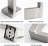 NearMoon Bathroom Square Toilet Paper Holder, Premium SUS304 Stainless Steel Rustproof Wall Mounted Toilet Roll Holder for Bathroom, Kitchen, Washroom (Brushed Nickel)