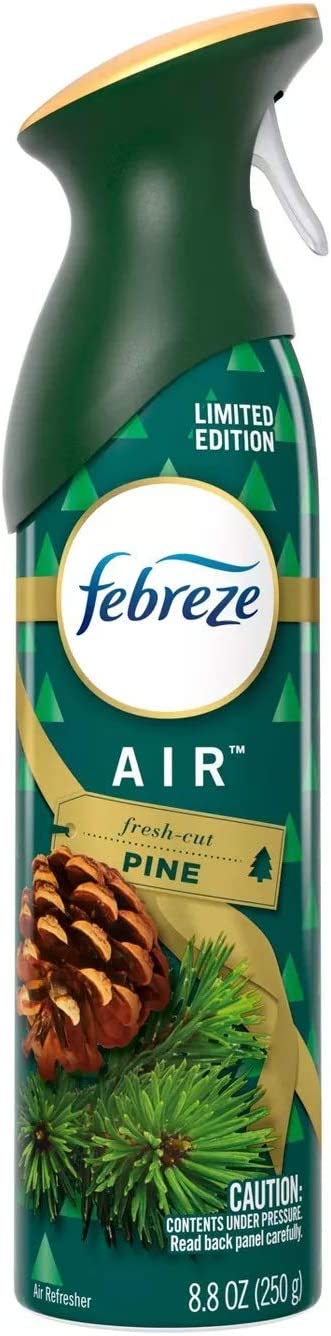 Febreze Air - Air Freshener Spray - Fresh-Cut Pine - Limited Edition Holiday Collection 2020 - Net Wt. 8.8 OZ (250 g) Per Bottle - Pack of 2 Bottles