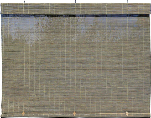 Radiance - Imperial Matchstick Cord Free Roll-Up Shade, Driftwood 36 Inches x 72 Inches