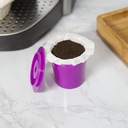 Perfect Pod EZ-Cup 2.0 Starter Pack | Reusable K Cup Coffee Pod Capsule with 25 Disposable Paper Filters (Starter Pack)
