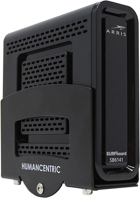 HumanCentric Cable Box Mount and Modem Mount | Adjustable Wall Mount for Small and Wide Devices Like Cable Boxes, Modems, DVD Players, Streaming Media Devices | Patented