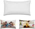 4 PCS Sublimation Blanks White Short Plush Pillow Cases Cushion Cover Throw Pillow Covers 12 x 20 Inch for Sublimation Printing Sofa Couch DIY Blanks New Year Pillow Case No Pillow Insert