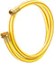 Solution4Patio Homes Garden 4 ft. Short Garden Hose 5/8 inch Yellow Lead-Hose Male/Female Commercial Brass Coupling Fittings for Water Softener, Dehumidifier, RV Filter and Camp Water Tank #G-H153A06