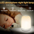 AMEXI Baby Room Night Light, LED Bedside Touch Sensing Light for Children Breastfeeding and Sleep Aid with USB Rechargeable Desk Lamp Dimmable Warm Night Light, Soft Eye Care