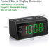 Jingsense Digital Alarm Clock Radio with AM/FM Radio, 1.2? Big Digits Display, Sleep Timer, Dimmer and Battery Backup, Bedside Alarm Clocks with Easy Snooze for Bedrooms, Table, Desk Outlet Powered