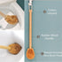 Wood Handle Cleaning Brush for Toilet, Toilet Brush(2 Pack), Natural Coconut Fibre Bristle Toilet Bowl Brush