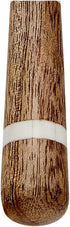 Creative Co-op DF0728 Stainless Steel Wood & Horn Inlay Handle and Bag (2 Pieces) Cake Knife & Server, Brown
