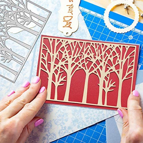 OOTSR Tree Metal Cutting Die Cuts, Cutting Dies for Card Making, Paper Cut Dies for DIY Scrapbooking Paper Stencil Embossing Card Template