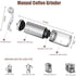 AVNICUD Manual Coffee Grinder, Hand Coffee Grinder with Adjustable Conical Ceramic Burr, Triangular and with Foldable Handle Mill for Precision Brewing