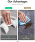 MontVoo-Bath Mat Rug-17"x27" Innovative Bathroom Rug Mat Super Absorbent Quick Dry Rubber Backed Dirt Resistant Bath Rugs Mats for Bathroom Non Slip Gray Bathroom Rug for Shower Sink Bathtub
